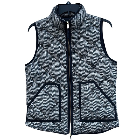 J Crew Quilted Down Puffer Vest Size Smalll - Picture 1 of 10